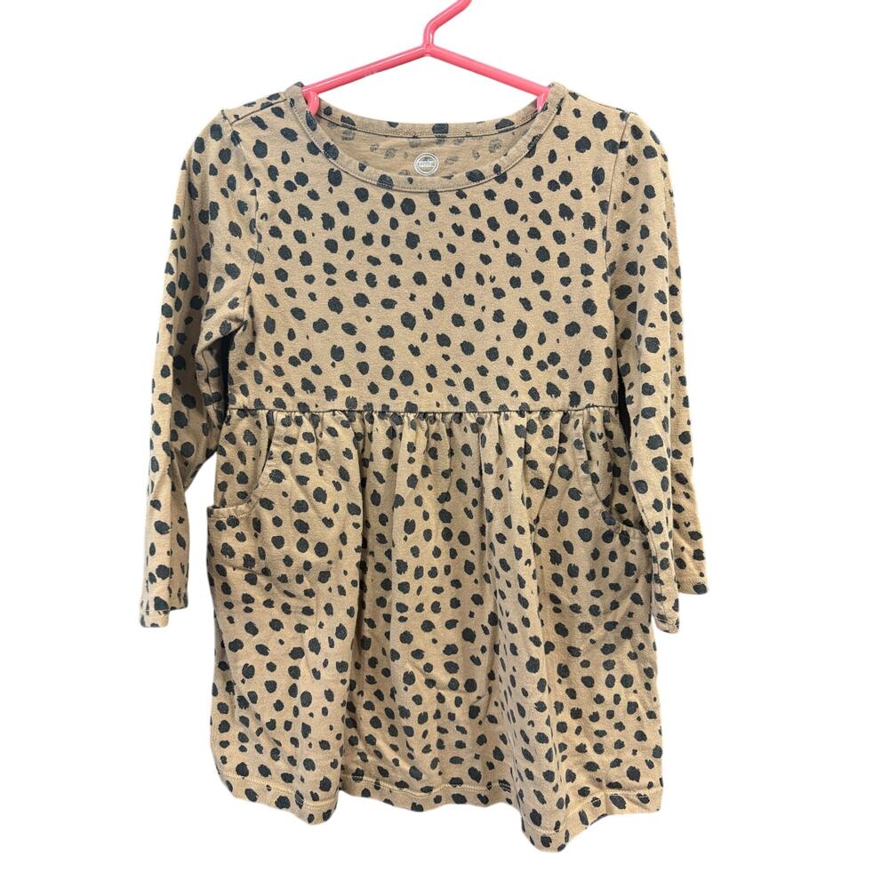 Spotted LS Dress - Wonder Nation - 3T